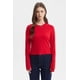thumbnail image 1 of Polera Mujer Rib Abertura Puño Rojo, 1 of 4
