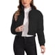 thumbnail image 1 of INSPIRE CHIC Chaqueta Acolchada Recortada para Mujer de Invierno con Cuello Alto, Abrigo Bomber Acolchado con Cremallera y Botones en el Frente L Negro, 1 of 6