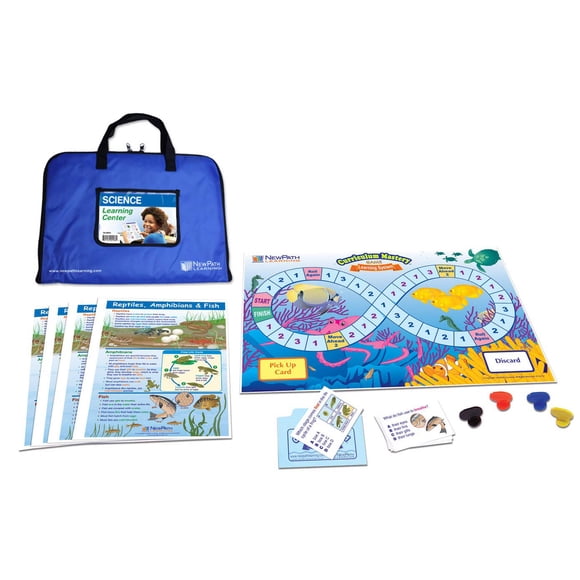 Juego del Centro de Aprendizaje: Reptiles, Anfibios y Peces, Grados 1-2