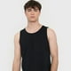 thumbnail image 3 of Polera Hombre Sin Mangas Slub Bolsillo Negro Corona, 3 of 5