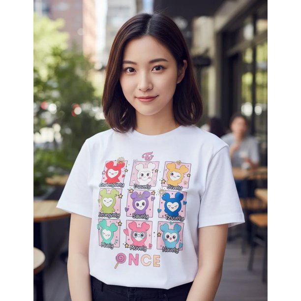 Polera Diseño Kpop Twice Lovelys Cute Musica