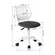 thumbnail image 4 of Silla de Escritorio Altura Regulable Blanco - Gris, 4 of 5