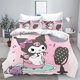 thumbnail image 2 of Series Kurome 100% Polyester Printed Bedding Set Duvet Cover Queen Cotton Cute Printed Cartoon Quilt Cover With Pillowcas, 2 of 5