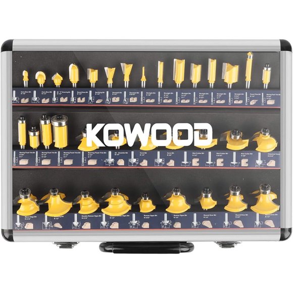 Juego de Fresas para Router KOWOOD de 35 Piezas de Carburo