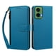 thumbnail image 1 of Funda Tipo Billetera para Motorola Moto G35 5G con Soporte y Bolsillo con Cierre Azul, 1 of 1