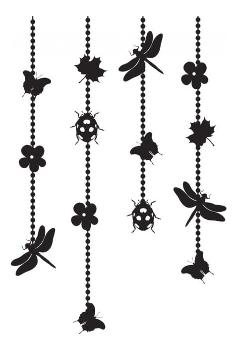 Rienda Libre Graphics - Decomural Hanging Ladybird Flowers Nursery Ws-44155