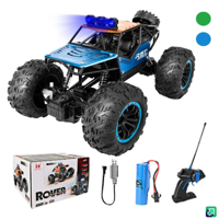 Genérico - Auto Carro A Control Remoto Recargable 4X4 Con Led 18Km/H