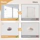 thumbnail image 4 of Kit Peg Board FZK de 36 piezas con 4 tableros perforados blancos y accesorios, 4 of 7