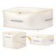 thumbnail image 1 of Almacenamiento de Ropa, Bolsas de Almacenamiento Plegables, Bolsas para Mudanza para Organizar Ropa, Edredón, Contenedores de Almacenamiento con Asas Beige 19.7*16.5*11.8in, 1 of 6