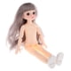 thumbnail image 3 of 28cm Ball Jointed Girl Doll Body DIY Flequillo De Pelo Liso Gris, 3 of 5
