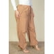 thumbnail image 3 of Saronite Pantalones de Paracaídas con Cintura Elástica y Dos Bolsillos Delanteros, Color Marrón Azúcar (para Mujer), 3 of 5