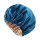 thumbnail image 3 of Gorro De Satén Reutilizable Para Dormir, Ideal Para Ba?o, Salón De Belleza, Spa, Color Azul, 3 of 5