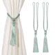 thumbnail image 1 of Uxcell Sujetadores de Cortinas, 2 Paquetes de Sujetadores Elegantes Hechos a Mano con Borlas, Clips Decorativos para Ventanas, Azul Gris, 1 of 7