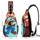 thumbnail image 2 of Goofy Riñonera Bandolera con Estampado Integral para Hombres y Mujeres, Bolso Cruzado Gráfico de Tendencia, Mochila de Hombro Streetwear para Ciclismo y Deportes, Riñonera Versátil Casual, 2 of 6