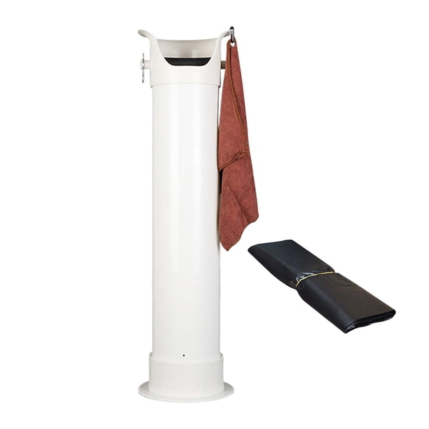 Hogar Café Knock Bucket Desmontable Knock Bar Coffee Grounds Box Coffee Ground Dump Bin con toallas fáciles de limpiar para Kitchen Cafe Home Blanco