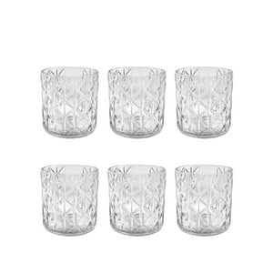 Click Ventas - Set 6 Vasos Vidrio Piramides 326Ml