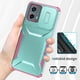 thumbnail image 3 of Funda Resistente para Motorola Moto G 4G 2023 con Tapa Deslizante y Protección Militar Verde, 3 of 6