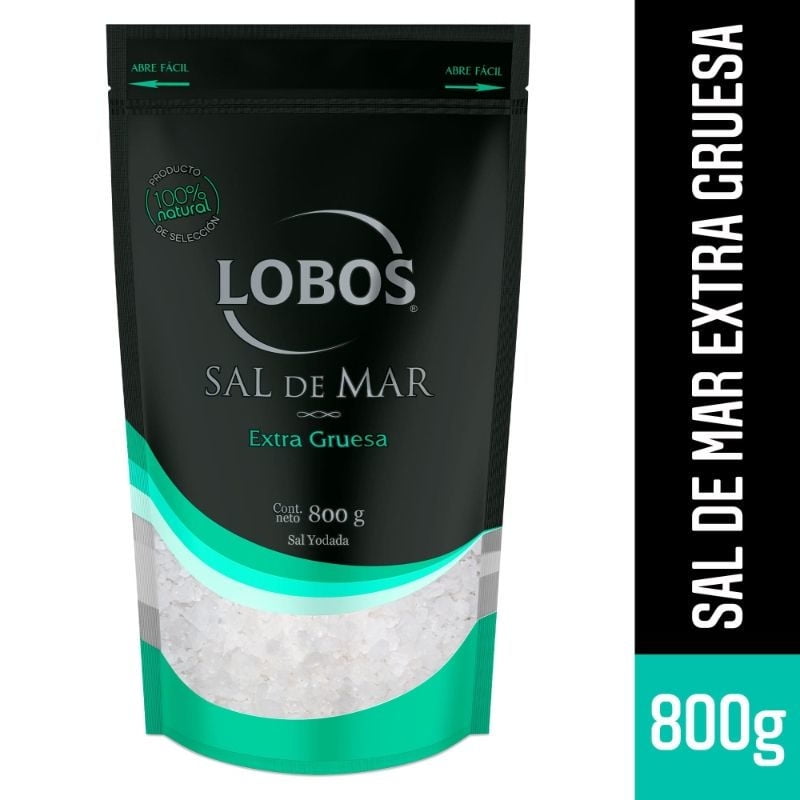 Sal De Mar Extra Gruesa Doypack 800 g Lobos