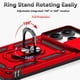 thumbnail image 2 of Funda Resistente Anillo Soporte Xiaomi Note 14 4G Privacidad Cámara Montaje Magnético Rojo, 2 of 5