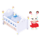 thumbnail image 2 of Epoch Sylvanian Families Chocolate Rabbit Baby Set 5017, 2 of 2