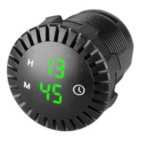 Magideal - Reloj Digital Táctil Automotriz De 12 V / 24 V Reemplazo De 24 Tiempo Tiempo De Tiempo De Tiempo De Premium Fácil De Instalar Repuestos Profesionales Duraderos Se La La Luz Verde