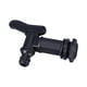 thumbnail image 1 of Grifo De Agua A Tope Negro Para Tanque De Almacenamiento De Lluvia Cubo De Almacenamiento De Jardín Grifo De Tanque Hebilla De Rosca PP, 1 of 5