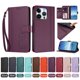 thumbnail image 4 of Funda Cartera Trébol para iPhone 16 Pro Max con Ranuras Tarjetas y Carga Inalámbrica Violeta, 4 of 6