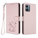 thumbnail image 1 of Motorola MOTO G Play 2025 Funda Billetera con Estampado de Gato, Rosa, 1 of 6