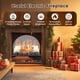 thumbnail image 5 of Juego de troncos para chimenea eléctrica de 21 pulgadas con sonido crepitante de 1500 W, 5 of 7
