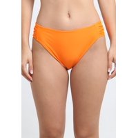 Samia - Bikini Clásico Costados Drapeados Naranjo Xl