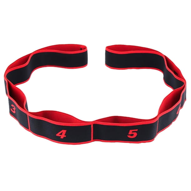 Cinturón deportivo elástico multisegmento, cinturón de tensión para yoga, cinturón elástico para entrenamiento de fitness.
