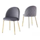 thumbnail image 1 of Pack De 2 Sillas Alicia Velvet Gold - Gris, 1 of 2