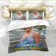 thumbnail image 5 of Un Lugar bajo el Sol Conjunto de sábanas temático, trío de piezas, cómodo y amigable con la piel, diseño único, regalo de decoración para el hogar para familiares, amigos y fans,135cm *200cm, 5 of 6