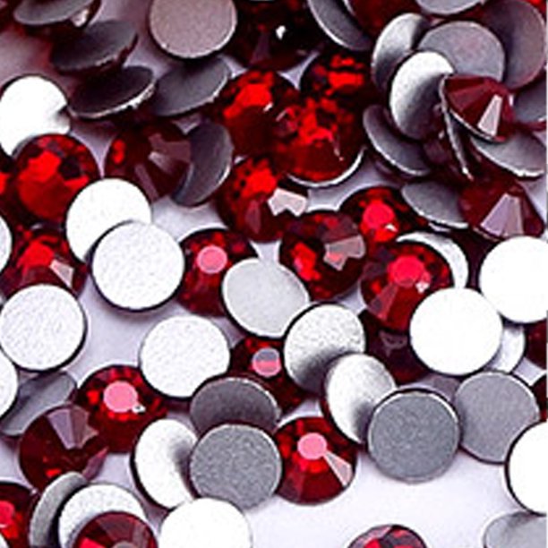 Cristales de uñas con parte trasera plana, cristales de cristal para manualidades y disfraces de baile.