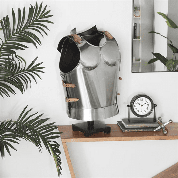 Armadura Medieval Plateado Con Soporte