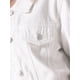 thumbnail image 5 of INSPIRE CHIC Chaqueta de Jean Recortada de Manga Corta con Botones y Desgastada para Mujer, Regreso a Clases, Blanca XL, 5 of 6