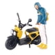 thumbnail image 5 of 1:64 Figura Conducción Motocicleta Micro Paisaje DIY Proyectos S Escala Amarillo Azul, 5 of 5