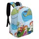 thumbnail image 2 of Los Supersónicos-theme Backpack, Campus style schoolbag Bookbag with Adjustable Shoulder Straps And Large Zip Compartment, Unisex Travel Bags.42x30x15cm, 2 of 6