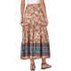 thumbnail image 3 of INSPIRE CHIC Falda Boho para Mujer Casual Campesina Floral Bohemia con Borlas Cintura Elástica Faldas Maxi XL Rojo, 3 of 6