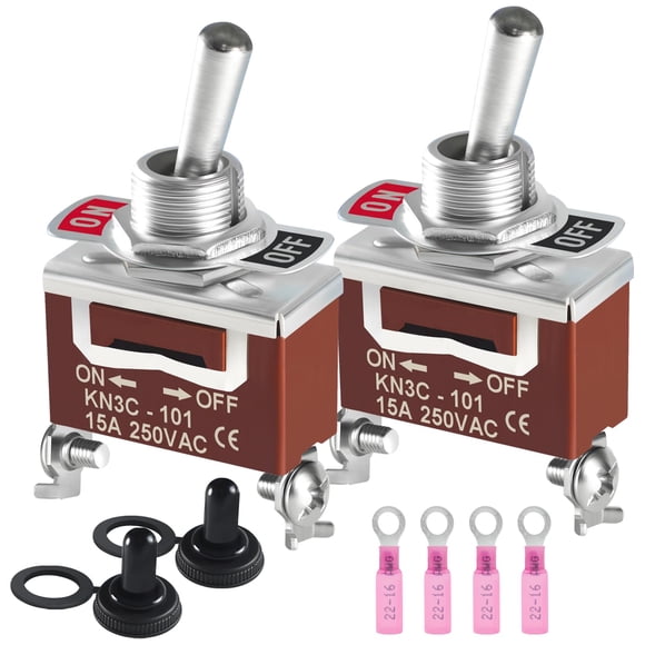 Interruptor de palanca QIATOL 30A 12V DC 2 unidades 2 pines SPST