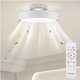 thumbnail image 1 of Ventilador de techo Klmeiday 45 cm blanco 6 velocidades con control remoto, 1 of 7
