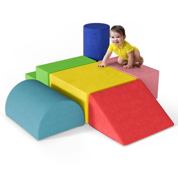 TOLEAD Bloques de espuma para escalar, set de juego suave de 6 piezas