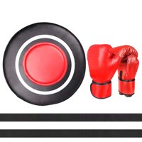 Ioensy - Almohadilla De Perforación Montada En La Pared, Objetivo De Pared De Boxeo Para Adultos Para Ejercicio, Gimnasio, Entrenamiento, Guantes Rojos Para Adultos