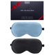 thumbnail image 1 of BeeVines Antifaz de Seda 100% - Pack de 2 (Negro/Azul pastel), 1 of 9