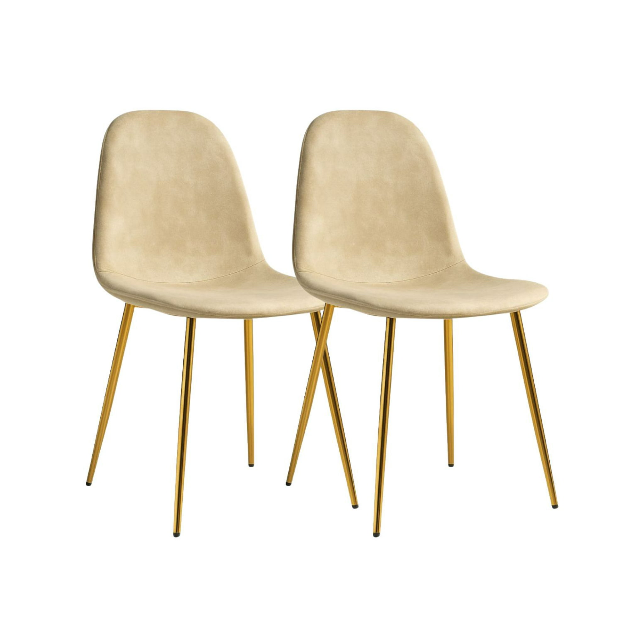 Habita2 Chile - Sillas Murcia Gamuza Beige - 2 Unid