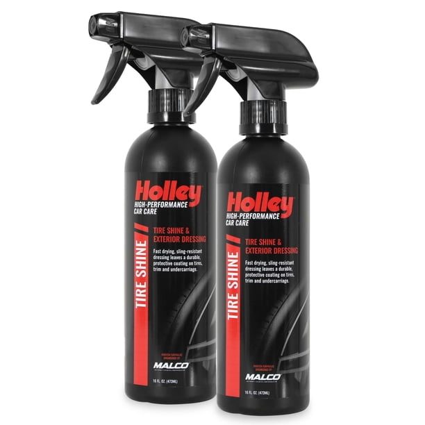 Brillo para llantas Holley de alto rendimiento para cuidado automotriz 473 ml (paquete de 2)