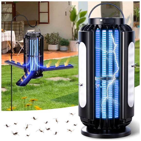 Trampa para insectos CXRUY con energía solar para exterior e interior con luz LED