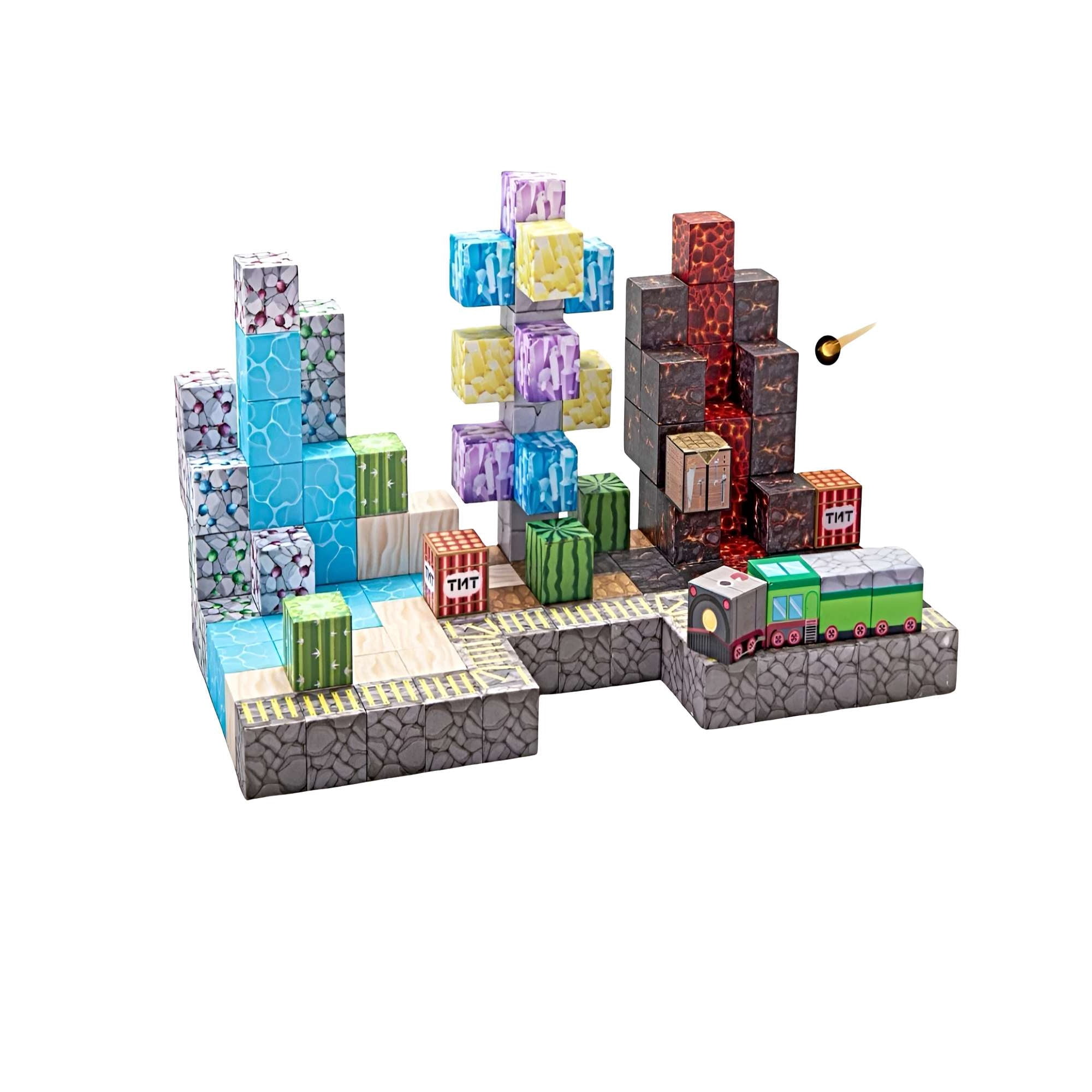 Genérico - Cubo Magnético De Construcción 3d 125 Piezas