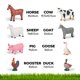 thumbnail image 4 of Set de juguetes Learning Minds Jumbo con figuras de animales de granja de 1 a 3 años, 4 of 9