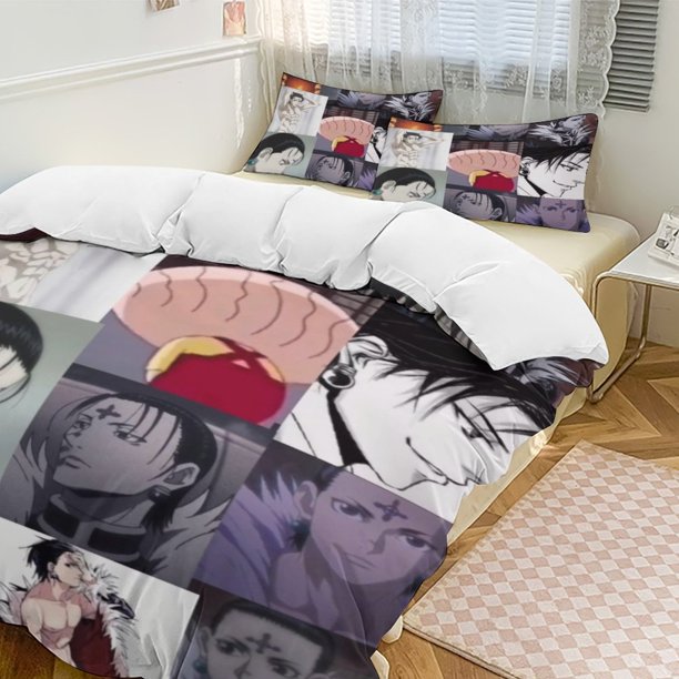 Hunter X Hunter Anime Home Bed 3-piece Set Classic Japanese Anime Polyester Wash Student Dormitory Set